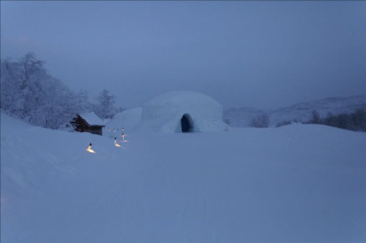 Schneehotel in Kirkenses