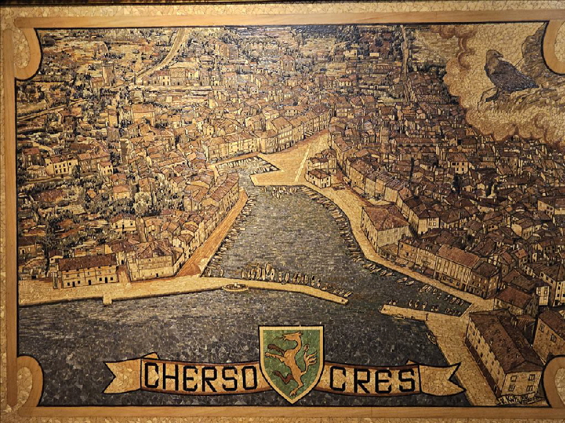 der Stadtplan von Cres